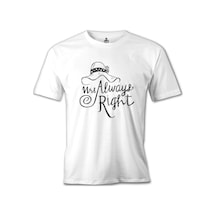 Mrs. Always Right Şapka Beyaz Erkek Tshirt