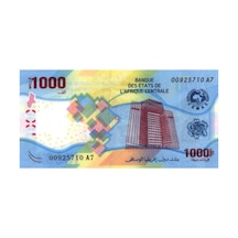 Merkezi Afrika 2020 Yılı 1000 Francs Çil " Hibrit Para " Unc Koleksiyon Para
