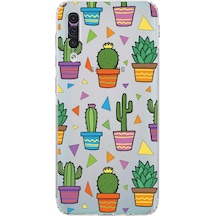 Samsung Galaxy A50s İle Uyumlu Water Color 4 Kamera Korumalı Şeffaf Kılıf Şeffaf