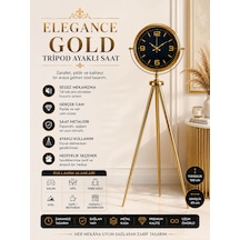 Elegance Tripod Gold Ayaklı Saat