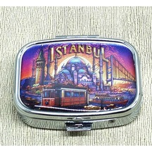 İstanbul Temalı İlaç Kutusu Alk4369 Çok Renkli