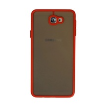 Samsung Galaxy J7 Prime Kılıf Montreal Silikon Kapak - Kırmızı