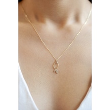 Uşaklıhafız 14 Ayar Altın Taşlı Balık Kolye