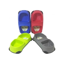Nunbell Small 29 x 13 x 6 CM İkili Kedi Mama Kabı Çok Renkli
