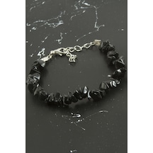 Ilkeshop Onix Kırık Doğaltaşlı Bileklik-siyah Çok Renkli