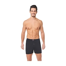 Seher 12 Adet Siyah Renk Penye Boxer Siyah
