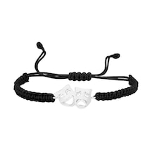 Altınsepeti G243bl Gümüş İpli Tiyatro Maske Bileklik
