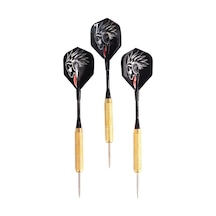 Delta Dart Oku 3'lü Set Çelik Uç + Pirinç Gövde + Renkli Kanat 18 G