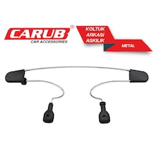 Carub Oto Araç Koltuk Arkası Araba Koltuk Elbise Askısı Metal Krom Askı
