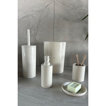 Flores 5li Banyo Seti-bej Çok Renkli