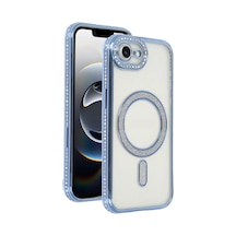 Flzdgnkr Newface Apple Uyumlu iPhone 16e Joke Simli Magneticsafe Kılıf - Mavi