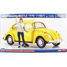 Hasegawa Sp620 52420 1/24 Ölçek, Volkswagen Beetle Type 1 1967 Ve Kız Figürü, Otomobil Plastik Model Kiti