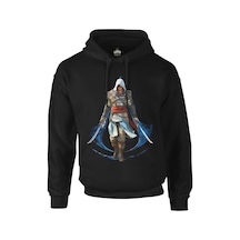 Assassin'S Creed 6 Siyah Erkek Fermuarsız Kapşonlu