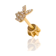14 Ayar Altın Piercing Tragus Küpe 25114-t012