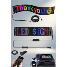 Telefon Kontrollü Led Ekran 16x96 Cama Yapışan Panel .