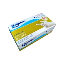 Dolphin Pudralı Lateks Muayene Eldiven 100'lü