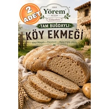 Yörem Afyon Afyon Yöresinden Kara Fırın Usulü Hakiki Ekşi Mayalı Patatesli Tam Buğdaylı Köy Ekmeği 1,5kg 2 Adt