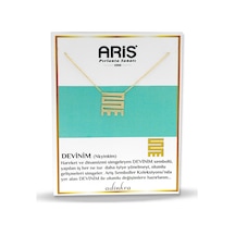 Ariş Devinim Sembolü Altın Kolye Nkyinkim