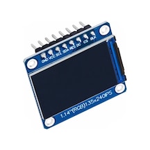1.14 İnch St7789v Chip 135 240 Rgb Tft Ips 8 Pin Lcd Ekran Modülü