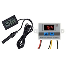 Kuluçka Makinesi İçin 2 Parça Set - W3001 Termostat 220v - Isı Nem Ölçer-