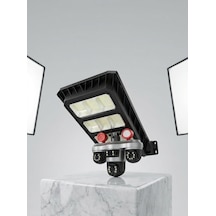Akıllı Solar Güvenlik Kamerası 3 Lens Hareket Takip Özellikli Dış Ortam Kamera - Lisinya Siyah