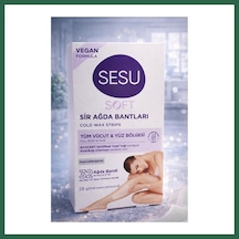 Bezos Sesu Soft Sir Ağda Bantları 32 Adet Vegan Formula Tüm Vücut Ve Yüz İçin Soğuk Ağda Bandı Bzs01