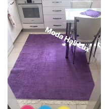 Mor Kaymaz Taban Makinede Yıkanabilir Halı (329626014)