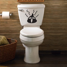 Wc Klozet için Komik Koku Sticker Yapıştırma