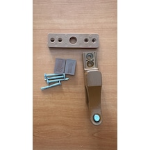 Pvc Pencere Çocuk Emniyet Güvenlik Kilidi Gramajlı Premium Kalite Metal Kahverengi-altınmeşe