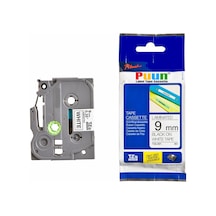 Puun Brother P-Touch TZE-221 9mm x 8m Beyaz Üzerine Siyah Uyumlu