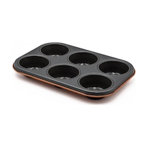 Aryıldız 6'lı Muffin Kalıbı Mat Turuncu