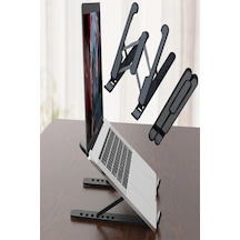 Periboia Katlanabilir Laptop Standı - Kaydırmaz Kademe Ayarlı Lap