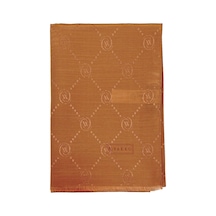 Vakko Pamuk İpek Şal - Monogram - Bakır