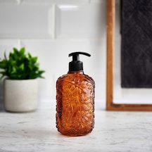 Design Venüs Cam Sıvı Sabunluk - Amber Çok Renkli Design Venüs Cam Sıvı Sabunluk - Amber Çok Renkli