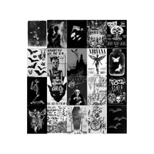 20 Parça A5 Punk Gotik Wall Collage Poster Seti Hediyelik Genç Odası Estetik Duvar Afişi