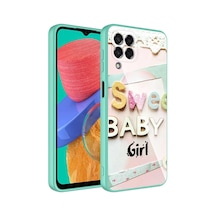 Galaxy Uyumlu M33 Kılıf Kamera Korumalı Desenli Sert Silikon Klfs Epoksi Kapak - No5 NO5