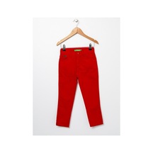 Çlm Store Erkek Çocuk Kırmızı Pantolon Kırmızı Kırmızı