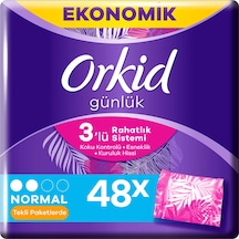 Orkid Günlük Koruma Tekli Paketlerde Günlük Ped 48'li