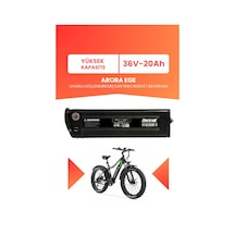 Arora Ege Uyumlu 36v 20ah Elektrikli Bisiklet Bataryası Siyah