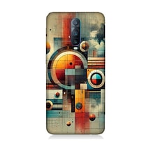 Oppo Rx 17 Pro Uyumlu Geometrik Soyut Renk Dengesi Desenli Silikon Kılıf Çok Renkli