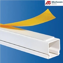 Mutlusan 40X25 Mm Yapışkan Bantlı Kablo Kanalı (10 Metre)