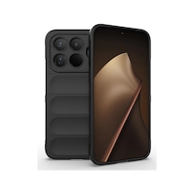 Xiaomi 15t Pro Kılıf Kamera Korumalı Esnek Silikon Parmak Şeritli Pazarplus Siyah
