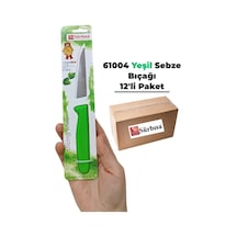 Sürbisa 61004 Sebze Bıçağı Yeşil 1 Koli 12 Adet Çok Renkli