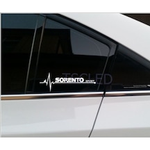 Kia Sorento Nabız Kalp Atışı Sticker 2 Adet Sağ Sol