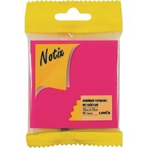Yapışkanlı Not Kağıdı 80 Yp 75x75 Asmalı Fosforlu Pembe N-np-7575-fp