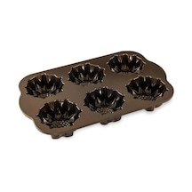 Nordicware 56448 6 Lı Mini Ayçiçek Kek Kalıbı Kahverengi