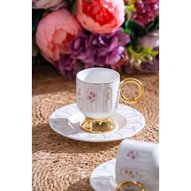 Acar Aren 6 Kişilik Kahve Fincanı Takımı - 90 Ml renkli