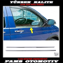 Vw T5 Multivan Krom Cam Çıtası 2 Prç. 2004-2015 P. Çelik