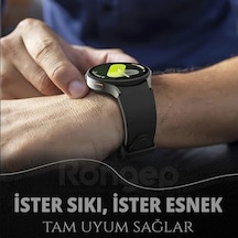 İle Uyumlu Deri Görünümlü Hibrit 20mm Silikon Kordon Galaxy Watch 7/6/5/4 Serisi İçin Galaxy Watch 7 Kordon 40mm/44mm Watch 6/4 Classic 47/43/42mm Watch 5 Pro Uyumlu