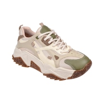 Sms Kadın Spor Ayakkabı Sneaker Sms-65137 Bej Yeşil Bej - Yeşil